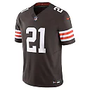 Zennovawear Men's Cleveland Browns Denzel Ward Brown Vapor F.U.S.E. Limited Jersey