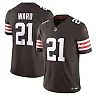 Zennovawear Men's Cleveland Browns Denzel Ward Brown Vapor F.U.S.E. Limited Jersey