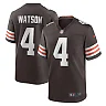 Zennovawear Men's Cleveland Browns Deshaun Watson Brown Game Jersey