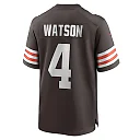 Zennovawear Men's Cleveland Browns Deshaun Watson Brown Game Jersey