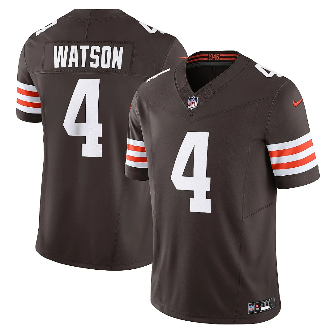 Zennovawear Men's Cleveland Browns Deshaun Watson Brown Vapor F.U.S.E. Limited Jersey