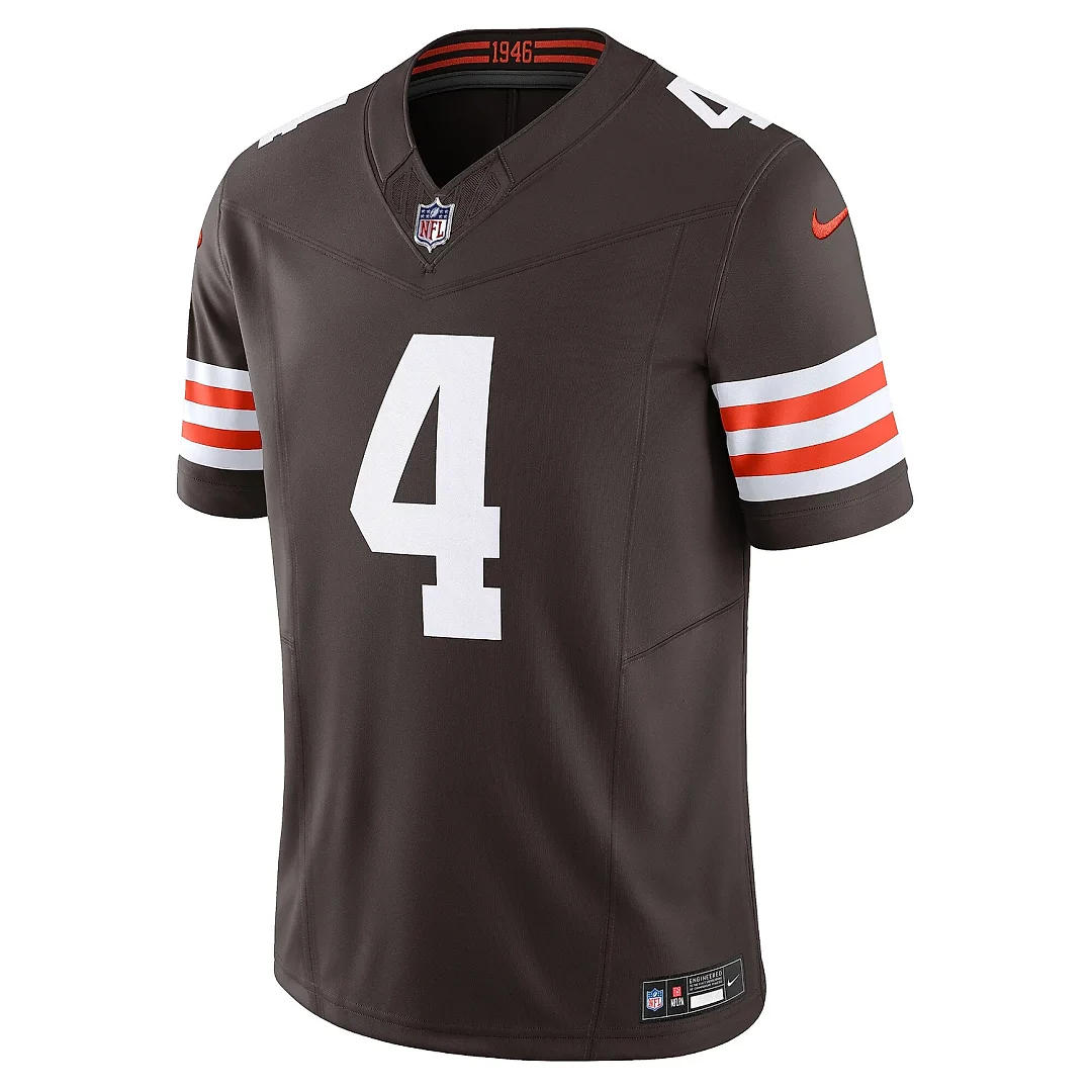 Zennovawear Men's Cleveland Browns Deshaun Watson Brown Vapor F.U.S.E. Limited Jersey
