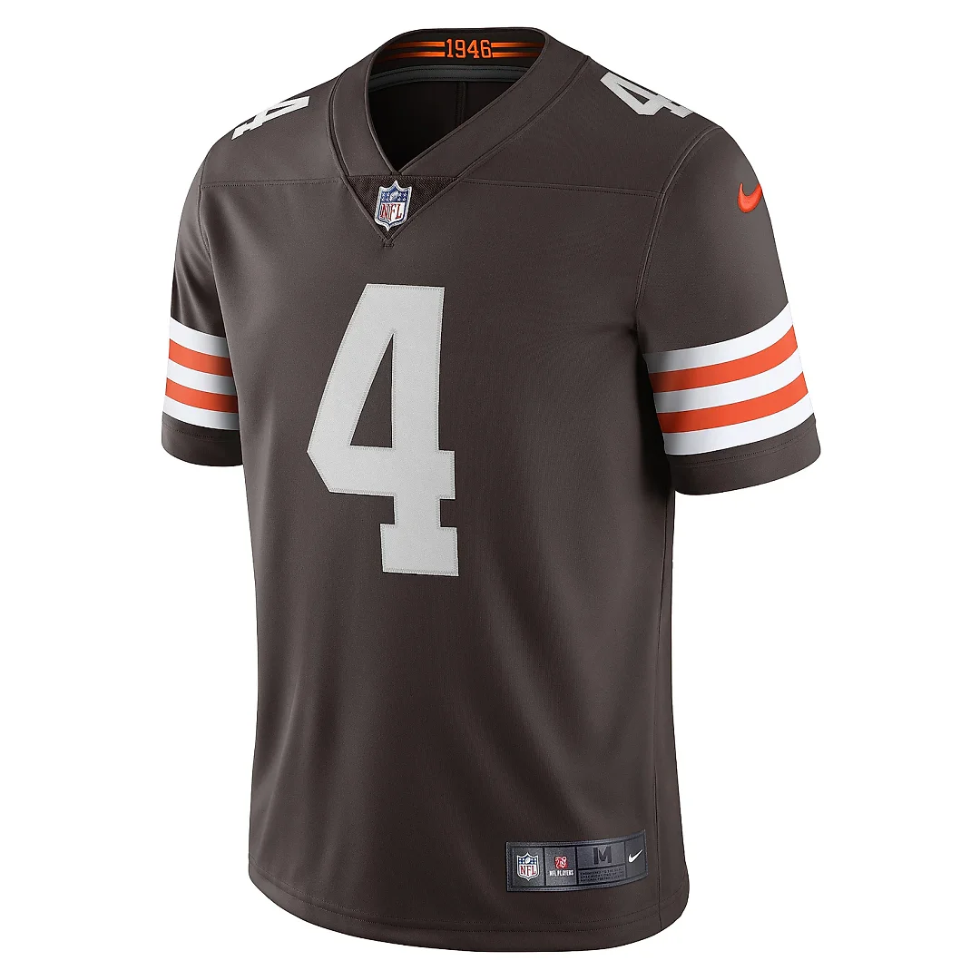 Zennovawear Men's Cleveland Browns Deshaun Watson Brown Vapor Limited Jersey