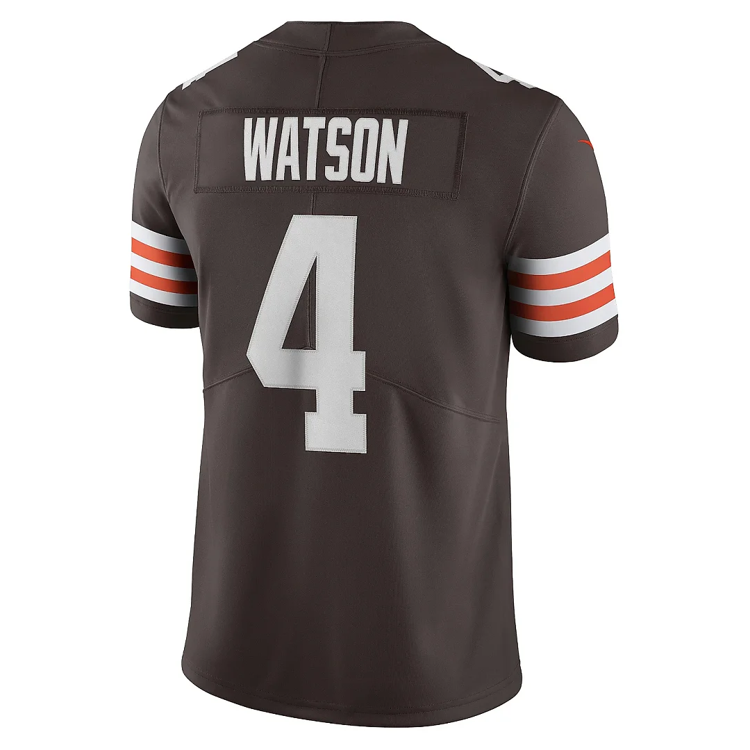 Zennovawear Men's Cleveland Browns Deshaun Watson Brown Vapor Limited Jersey