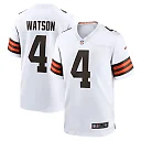 Zennovawear Men's Cleveland Browns Deshaun Watson White Game Jersey