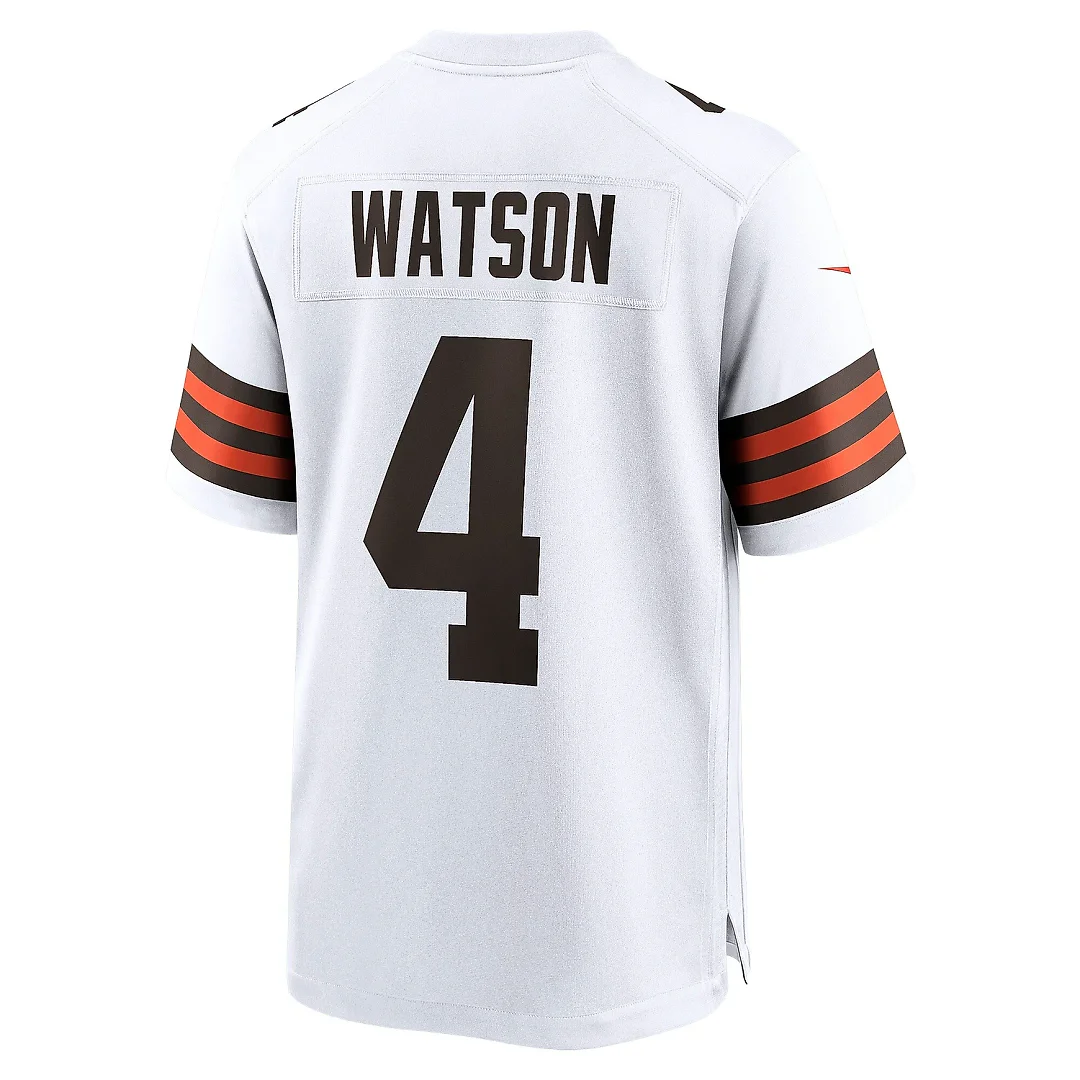 Zennovawear Men's Cleveland Browns Deshaun Watson White Game Jersey