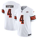 Zennovawear Men's Cleveland Browns Deshaun Watson White Vapor F.U.S.E. Limited Jersey
