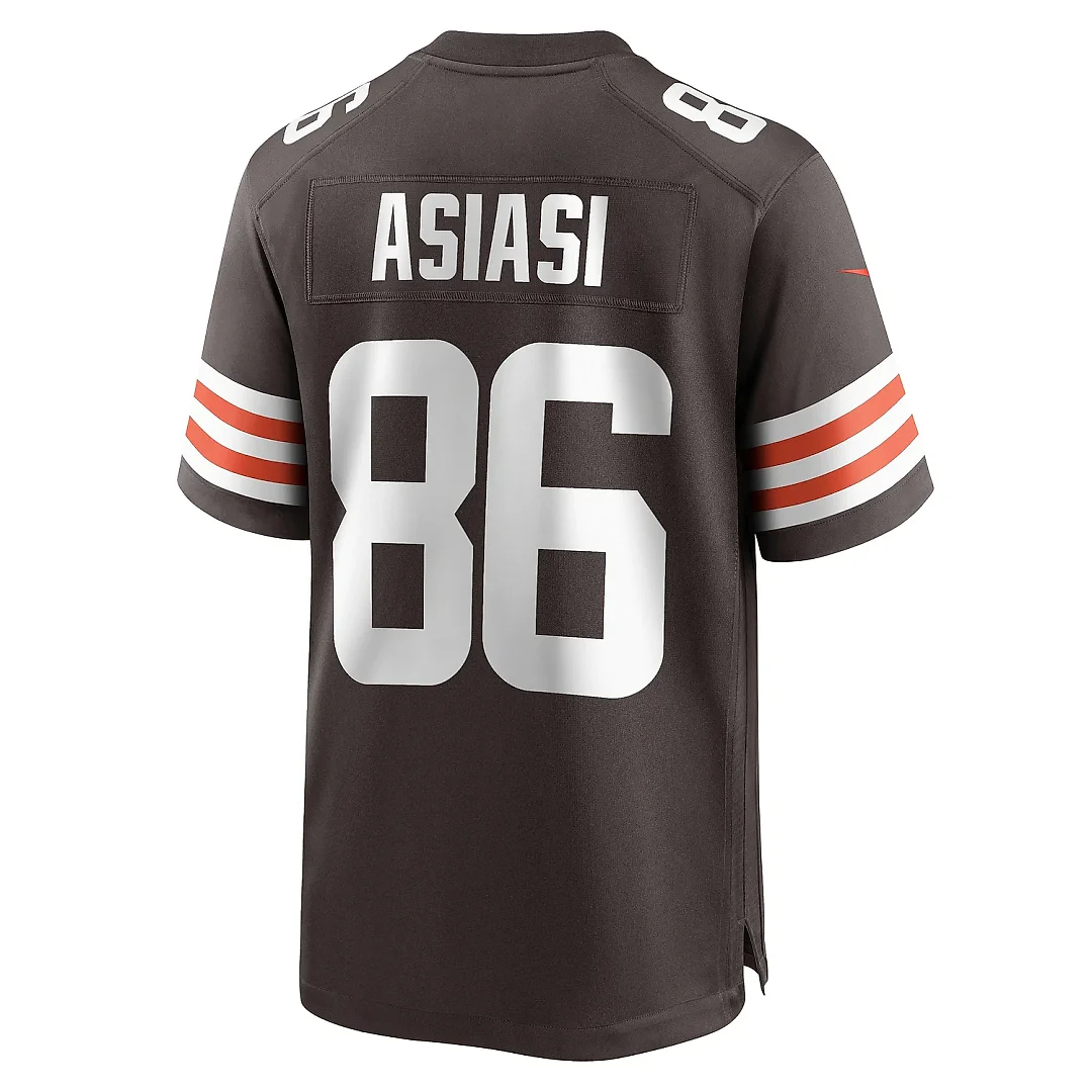 Zennovawear Men's Cleveland Browns Devin Asiasi Brown Game Jersey