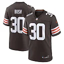 Zennovawear Men's Cleveland Browns Devin Bush Brown Game Jersey
