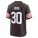 Zennovawear Men's Cleveland Browns Devin Bush Brown Game Jersey
