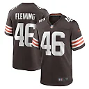 Zennovawear Men's Cleveland Browns Don Fleming Brown Retired Player Jersey