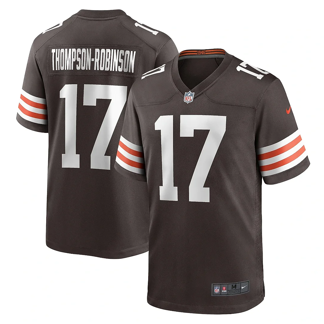 Zennovawear Men's Cleveland Browns Dorian Thompson-Robinson Brown Team Game Jersey