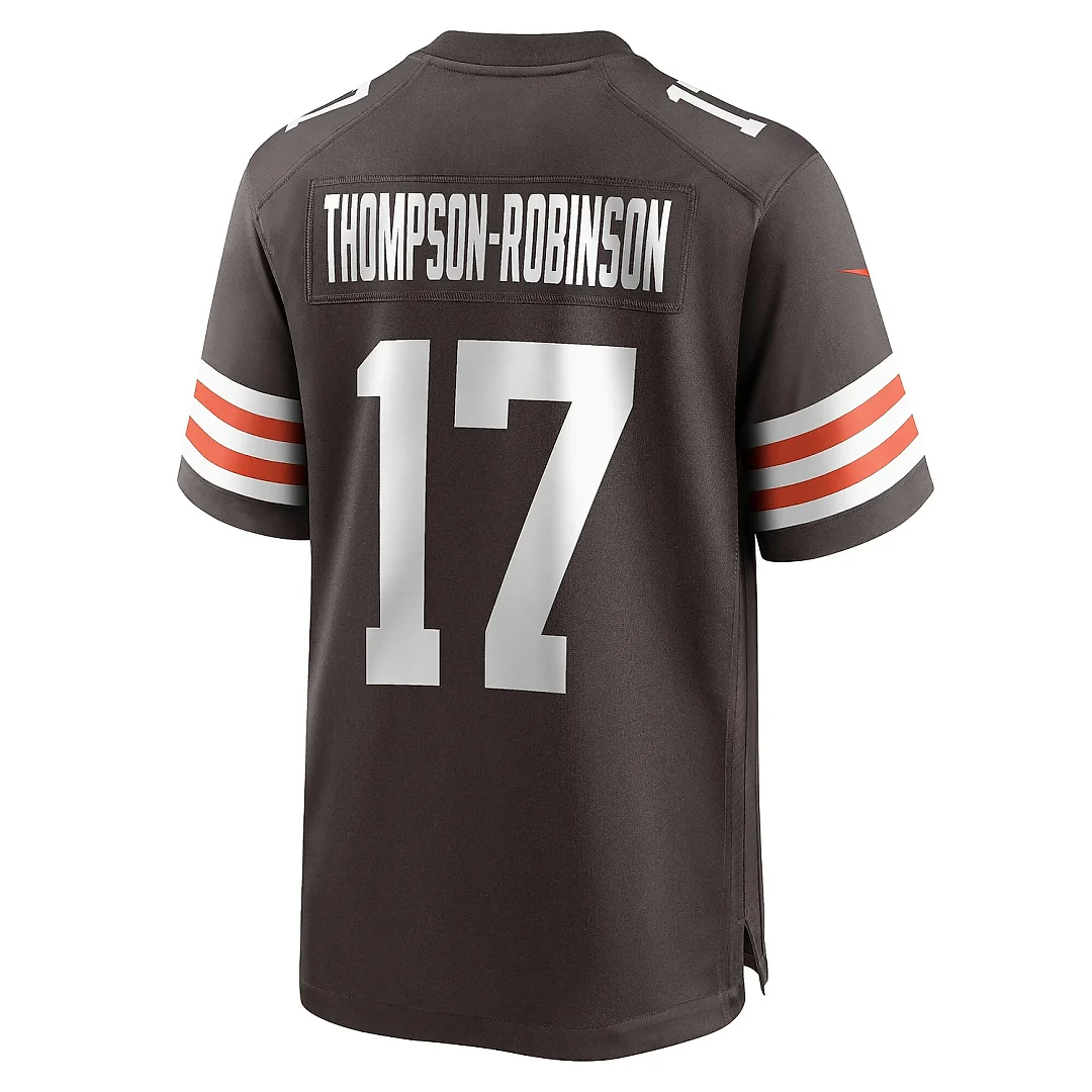 Zennovawear Men's Cleveland Browns Dorian Thompson-Robinson Brown Team Game Jersey
