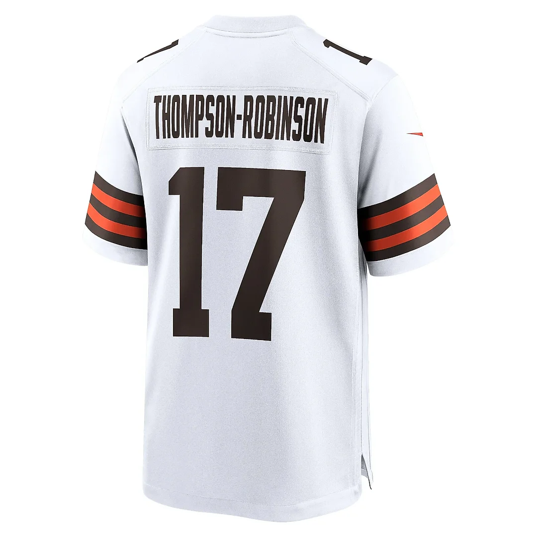 Zennovawear Men's Cleveland Browns Dorian Thompson-Robinson White Game Jersey