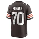 Zennovawear Men's Cleveland Browns Drew Forbes Brown Team Game Jersey