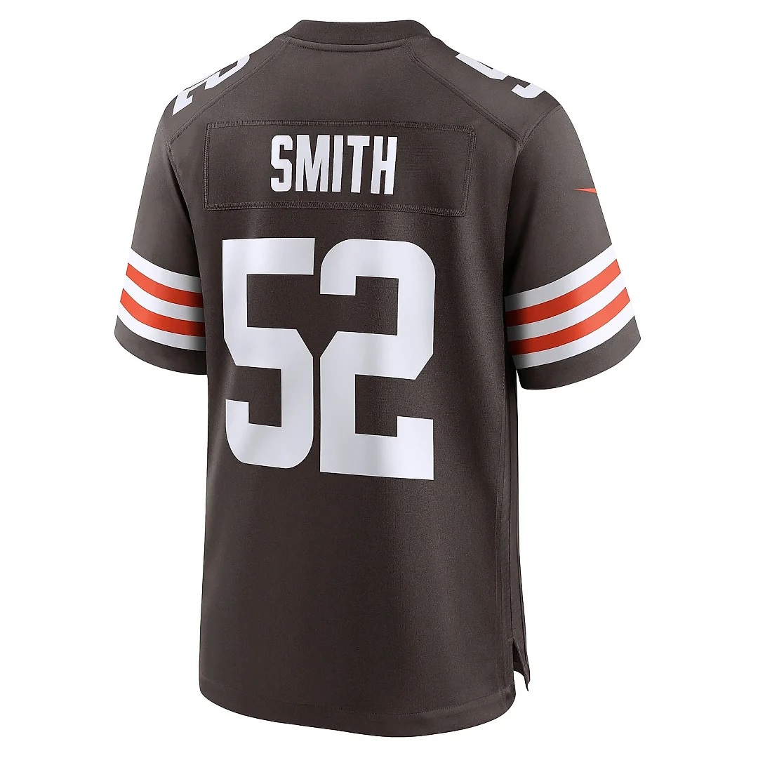 Zennovawear Men's Cleveland Browns Elerson Smith Brown Team Game Jersey