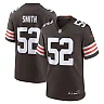 Zennovawear Men's Cleveland Browns Elerson Smith Brown Team Game Jersey