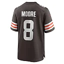Zennovawear Men's Cleveland Browns Elijah Moore Brown Game Jersey
