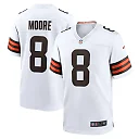 Zennovawear Men's Cleveland Browns Elijah Moore White Team Game Jersey