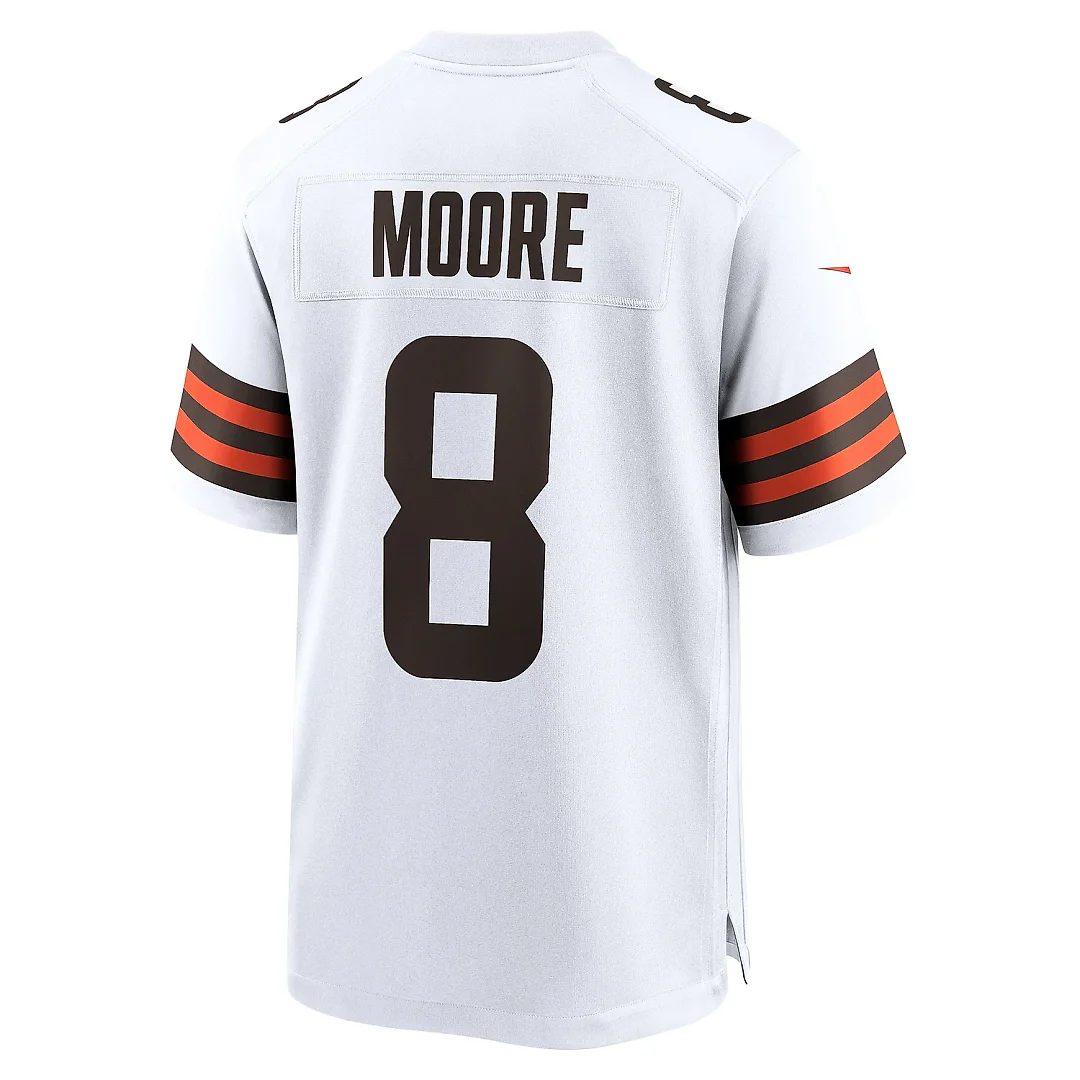 Zennovawear Men's Cleveland Browns Elijah Moore White Team Game Jersey