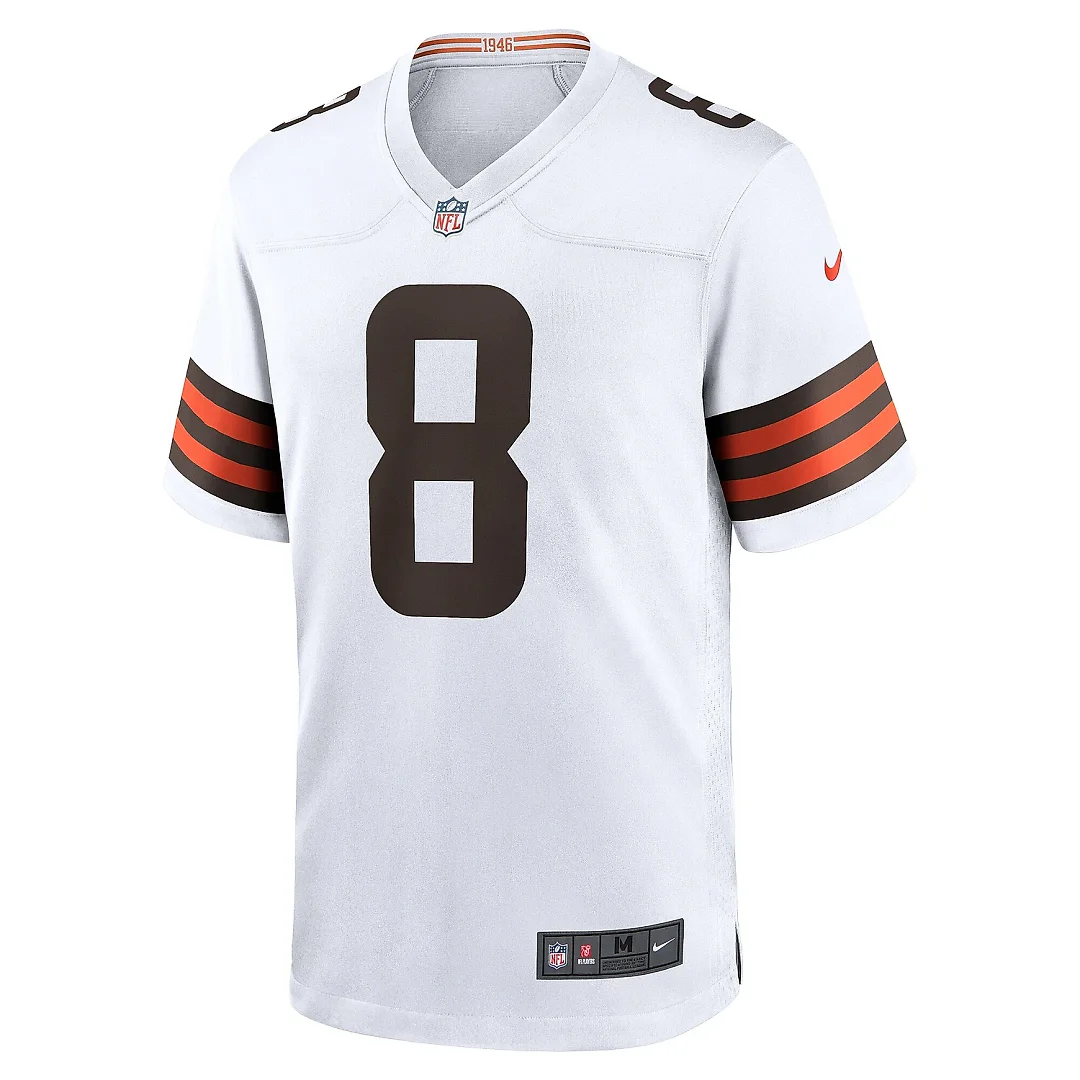 Zennovawear Men's Cleveland Browns Elijah Moore White Team Game Jersey