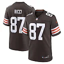Zennovawear Men's Cleveland Browns Giovanni Ricci Brown Game Jersey