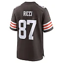 Zennovawear Men's Cleveland Browns Giovanni Ricci Brown Game Jersey