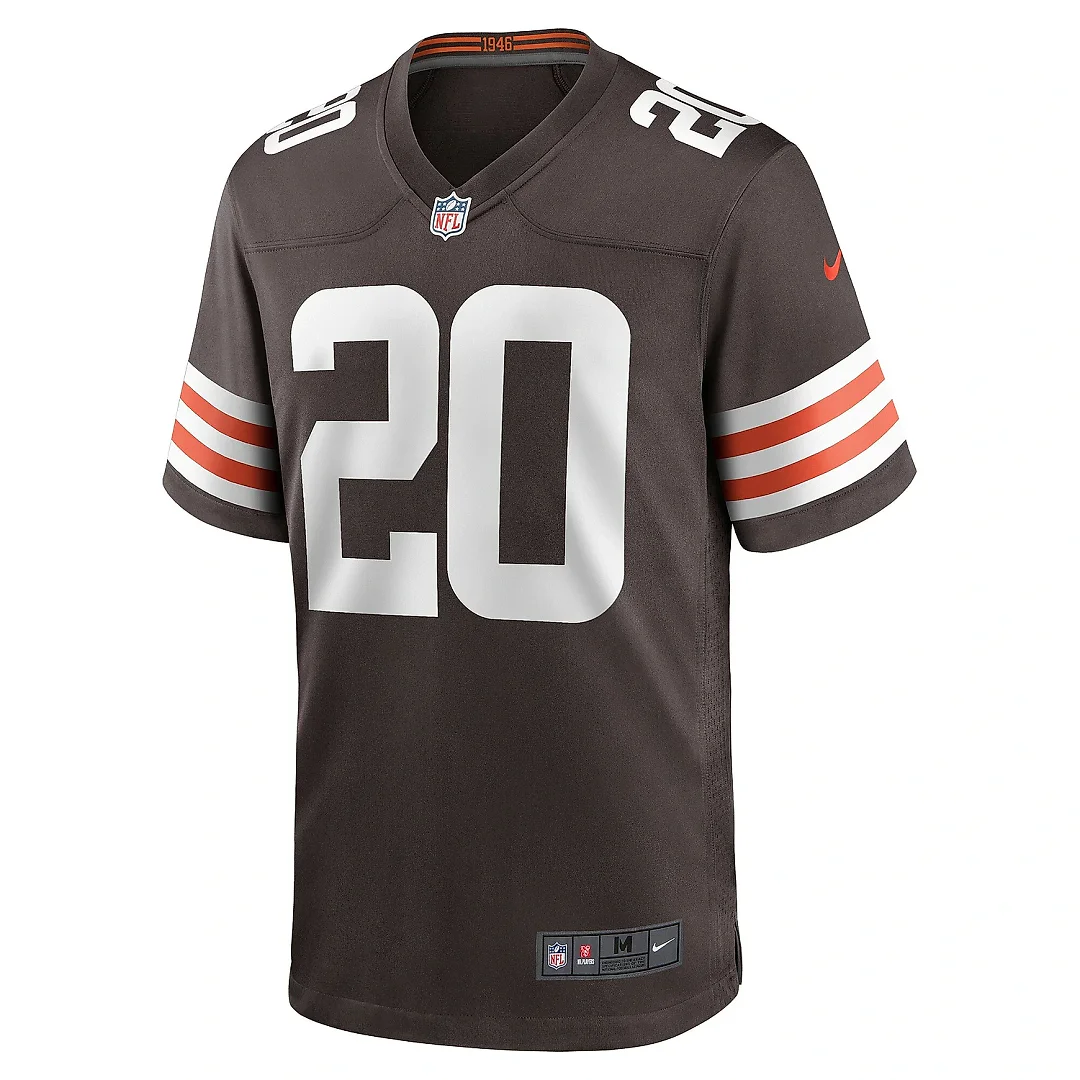 Zennovawear Men's Cleveland Browns Greg Newsome II Brown Game Jersey