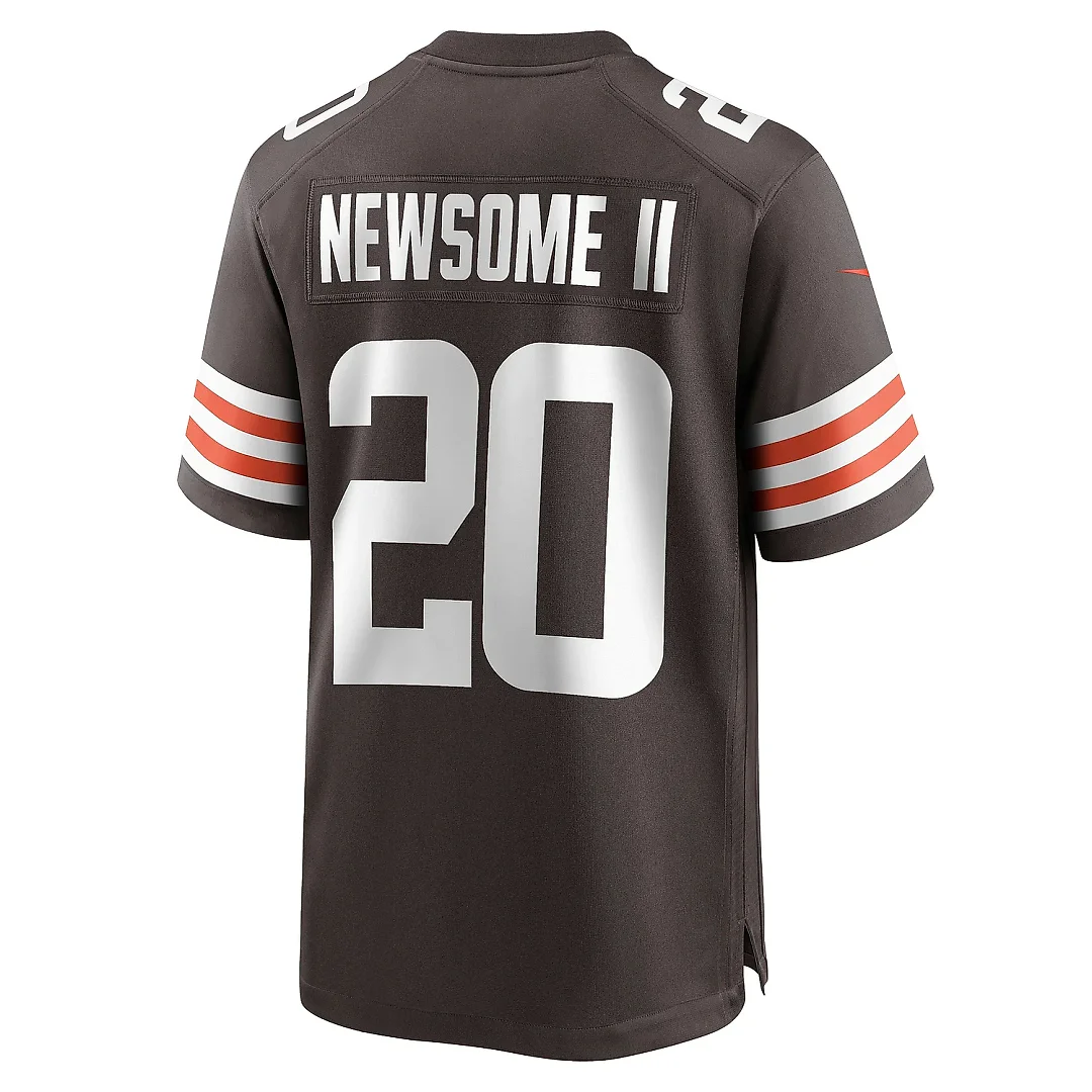 Zennovawear Men's Cleveland Browns Greg Newsome II Brown Game Jersey