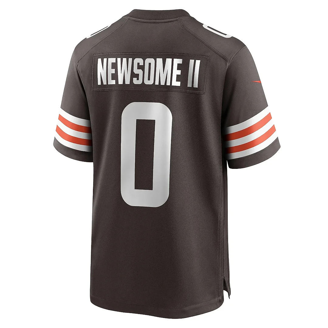 Zennovawear Men's Cleveland Browns Greg Newsome II Brown Team Game Jersey