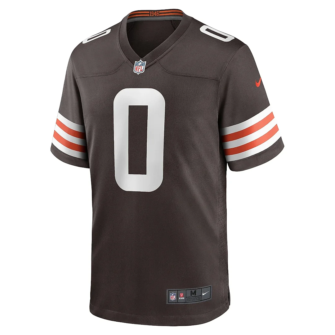 Zennovawear Men's Cleveland Browns Greg Newsome II Brown Team Game Jersey