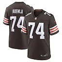 Zennovawear Men's Cleveland Browns Hakeem Adeniji Brown Game Jersey