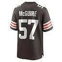 Zennovawear Men's Cleveland Browns Isaiah McGuire Brown Team Game Jersey