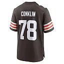 Zennovawear Men's Cleveland Browns Jack Conklin Brown Team Game Jersey