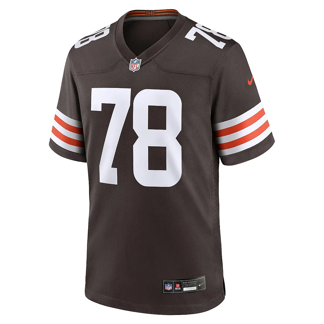 Zennovawear Men's Cleveland Browns Jack Conklin Brown Team Game Jersey