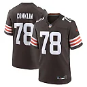 Zennovawear Men's Cleveland Browns Jack Conklin Brown Team Game Jersey