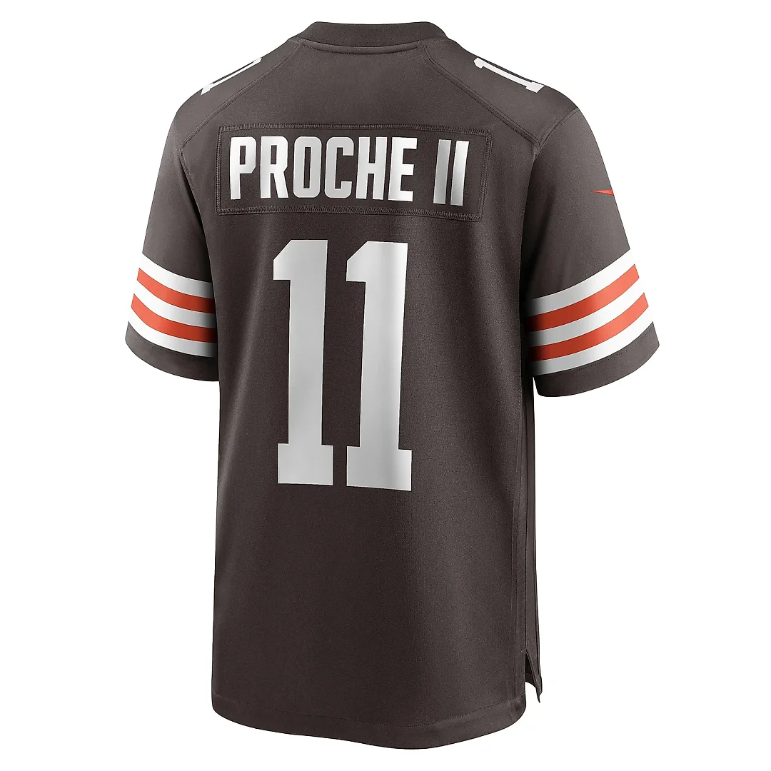 Zennovawear Men's Cleveland Browns James Proche II Brown Game Jersey