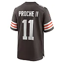 Zennovawear Men's Cleveland Browns James Proche II Brown Game Jersey