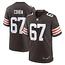 Zennovawear Men's Cleveland Browns Javion Cohen Brown Team Game Jersey