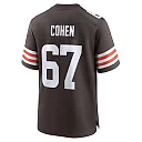Zennovawear Men's Cleveland Browns Javion Cohen Brown Team Game Jersey