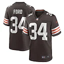 Zennovawear Men's Cleveland Browns Jerome Ford Brown Game Player Jersey