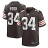 Zennovawear Men's Cleveland Browns Jerome Ford Brown Game Player Jersey