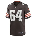 Zennovawear Men's Cleveland Browns Joe DeLamielleure Brown Game Retired Player Jersey