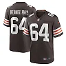 Zennovawear Men's Cleveland Browns Joe DeLamielleure Brown Game Retired Player Jersey