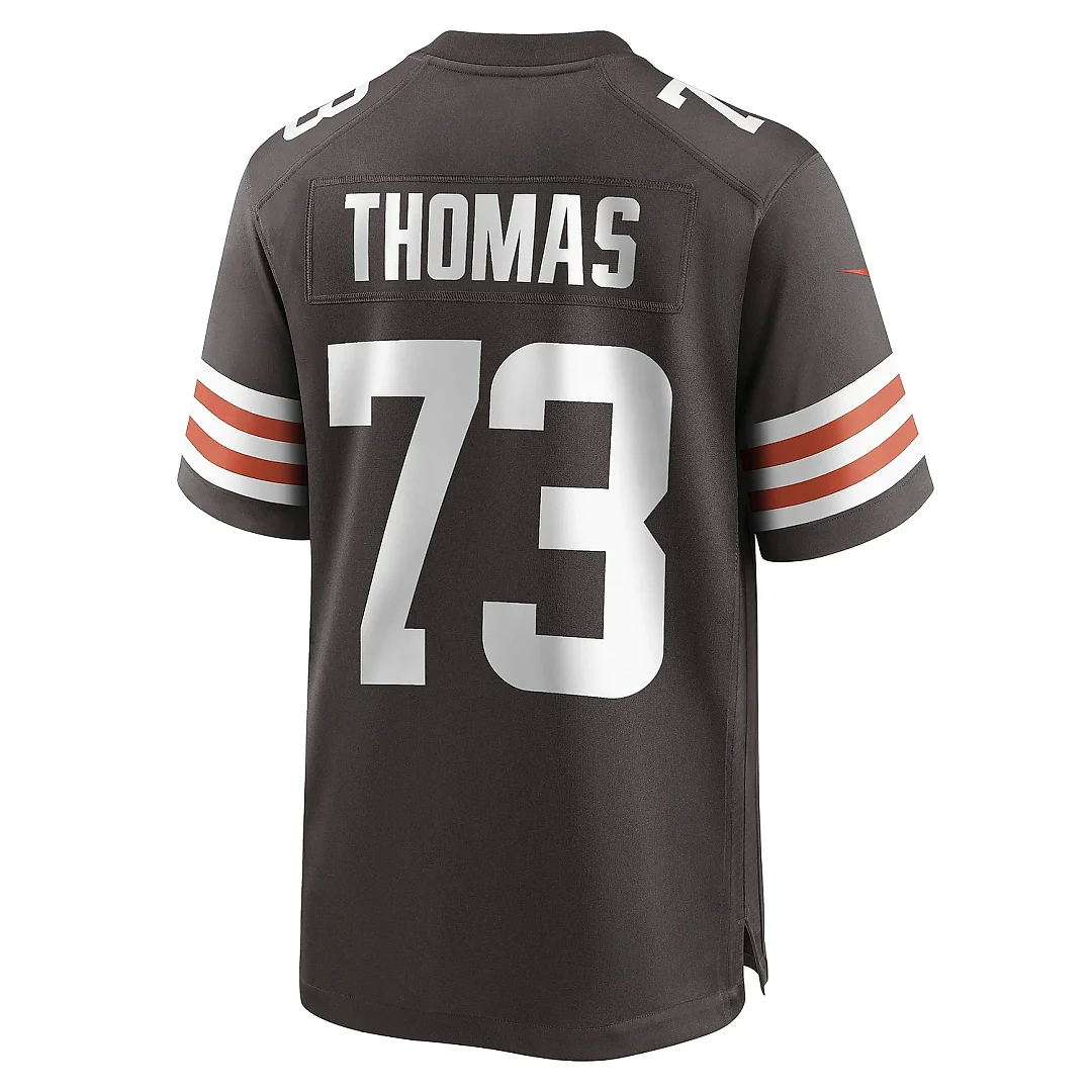 Zennovawear Men's Cleveland Browns Joe Thomas Brown Retired Game Player Jersey