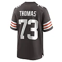 Zennovawear Men's Cleveland Browns Joe Thomas Brown Retired Game Player Jersey
