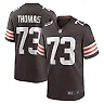 Zennovawear Men's Cleveland Browns Joe Thomas Brown Retired Player Game Jersey