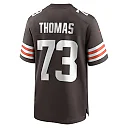 Zennovawear Men's Cleveland Browns Joe Thomas Brown Retired Player Game Jersey