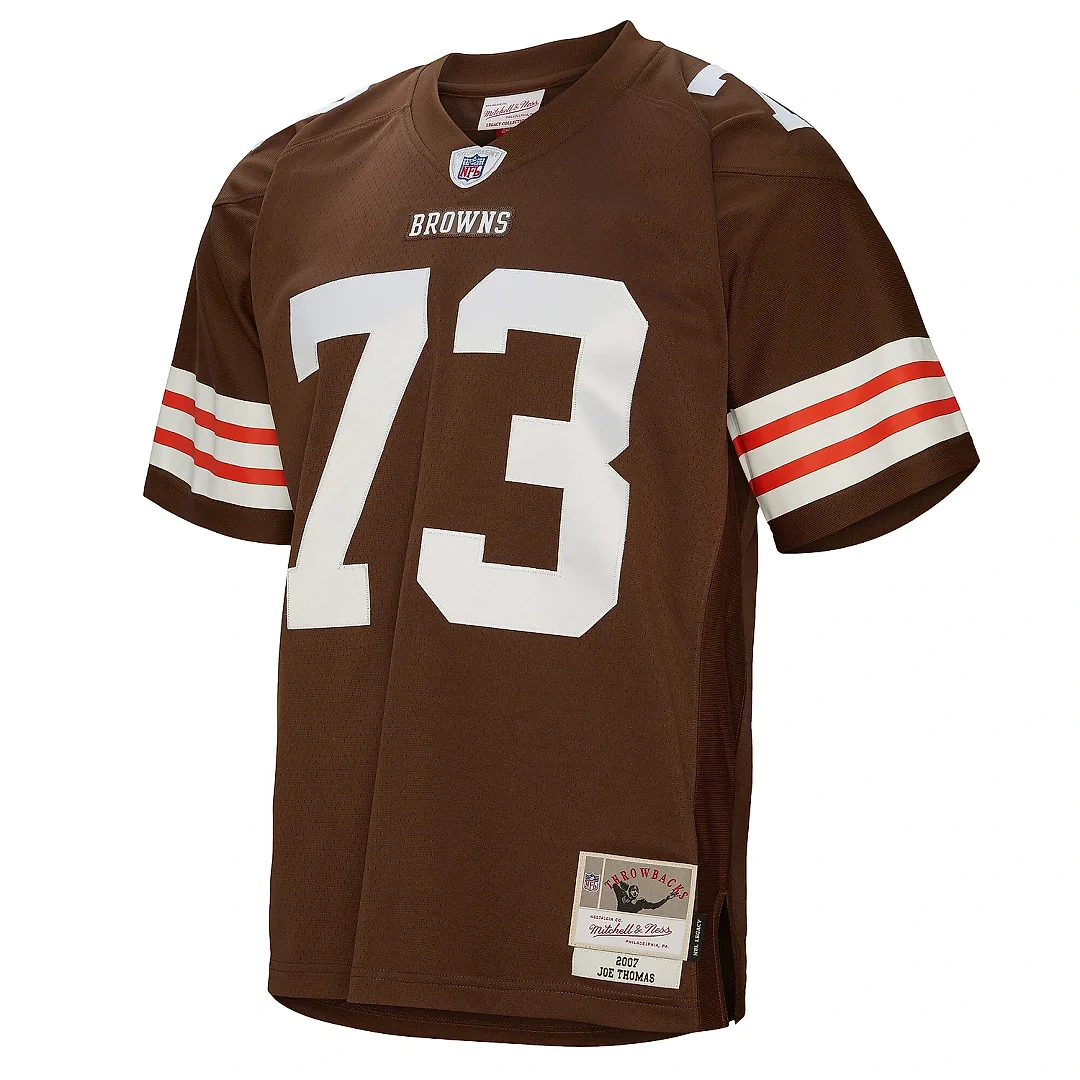 Zennovawear Men's Cleveland Browns Joe Thomas Mitchell & Ness Brown Legacy Jersey