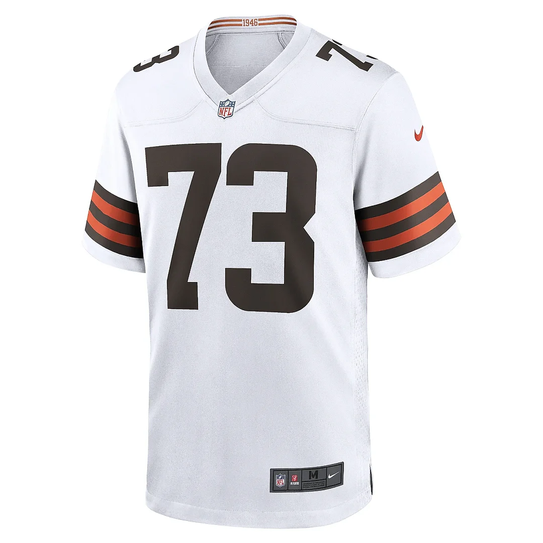 Zennovawear Men's Cleveland Browns Joe Thomas White Retired Game Player Jersey